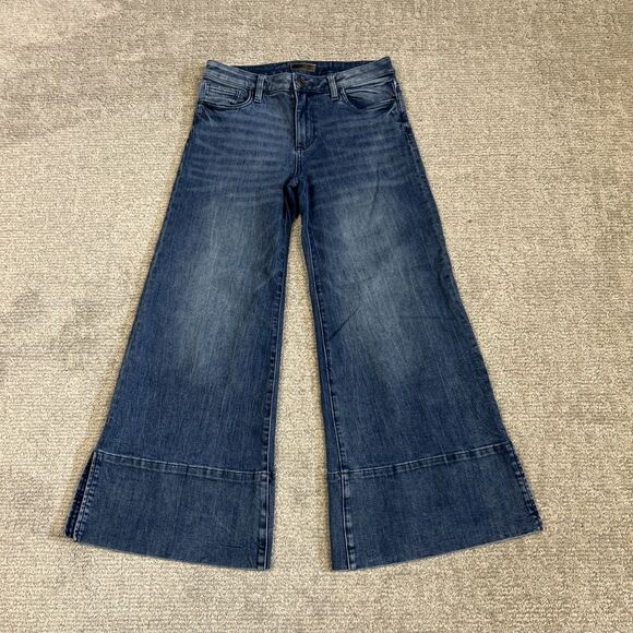 Kut from the Kloth Denim - Kut From The Kloth Goldie Super Flare Jeans Womens 6 mid rise Wide Leg Stretch